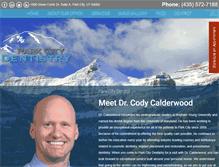 Tablet Screenshot of parkcitydentistry.com